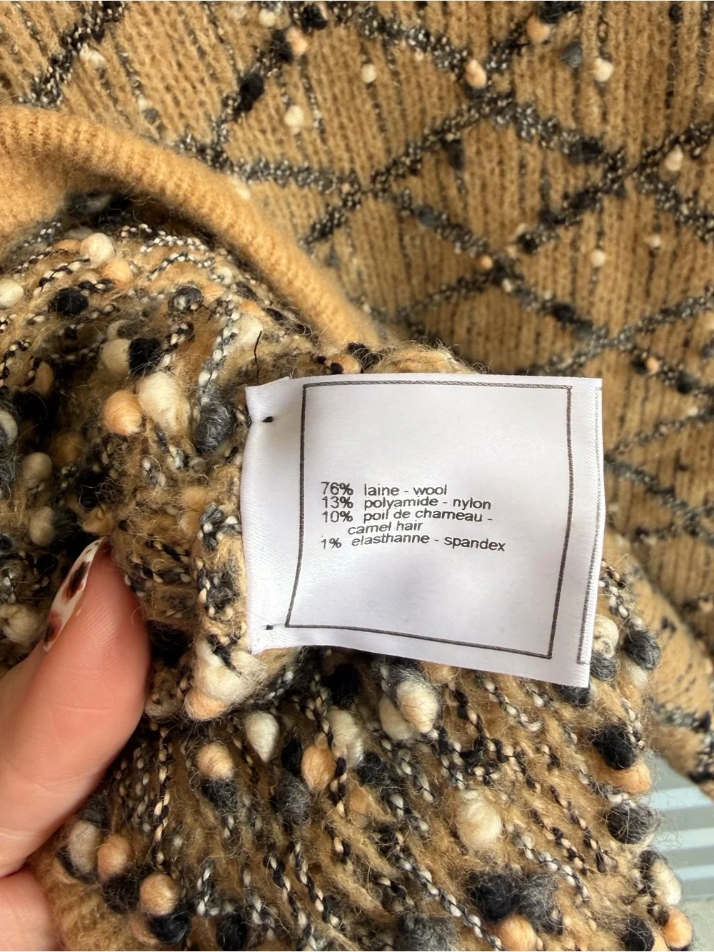 Chanel boucle open front cardigan